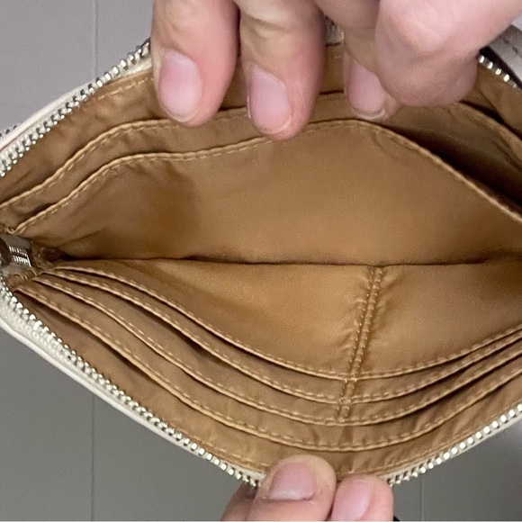 Coach White Leather Wristlet - Picture 8 of 11